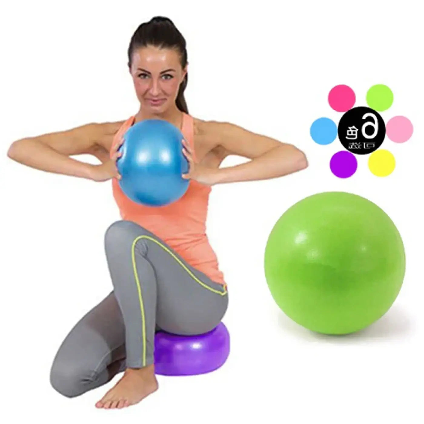 The Ball Depot yoga ball: 25cm Yoga Ball Pilates Core Fitness Balance Ball