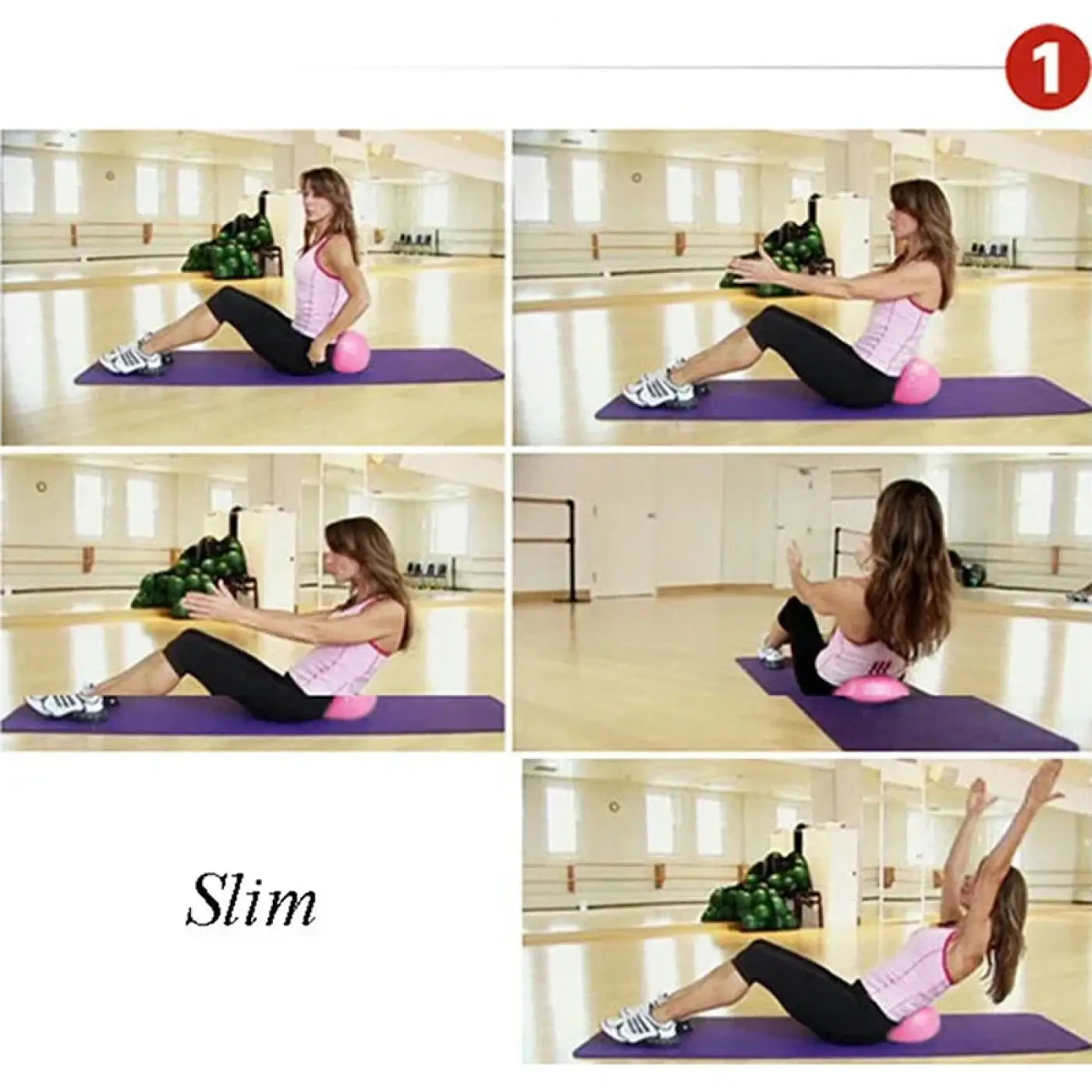 The Ball Depot yoga ball: 25cm Yoga Ball Pilates Core Fitness Balance Ball