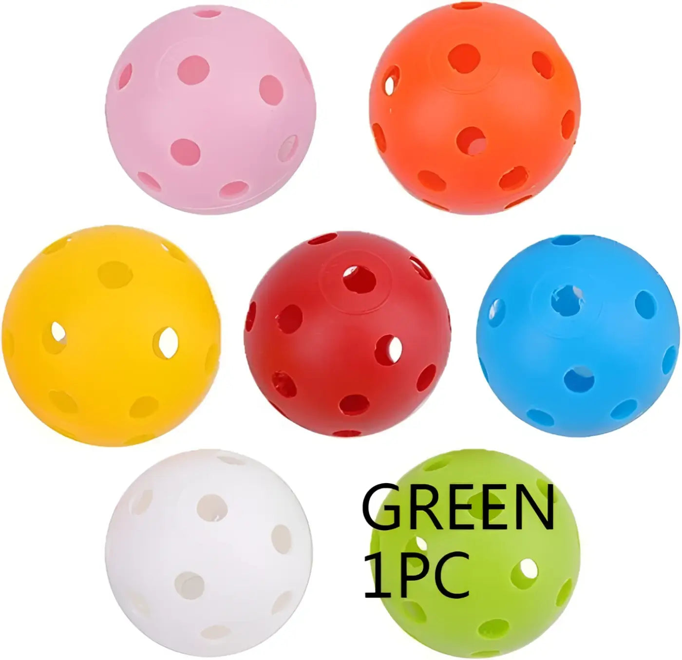 The Ball Depot golf ball: 26-hole Multi-color Golf Practice Ball-1/24pcs