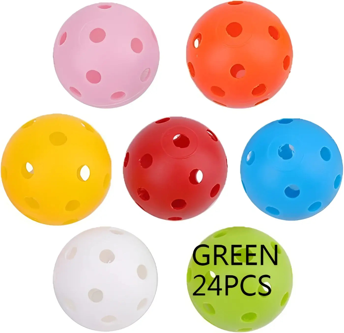 The Ball Depot golf ball: 26-hole Multi-color Golf Practice Ball-1/24pcs