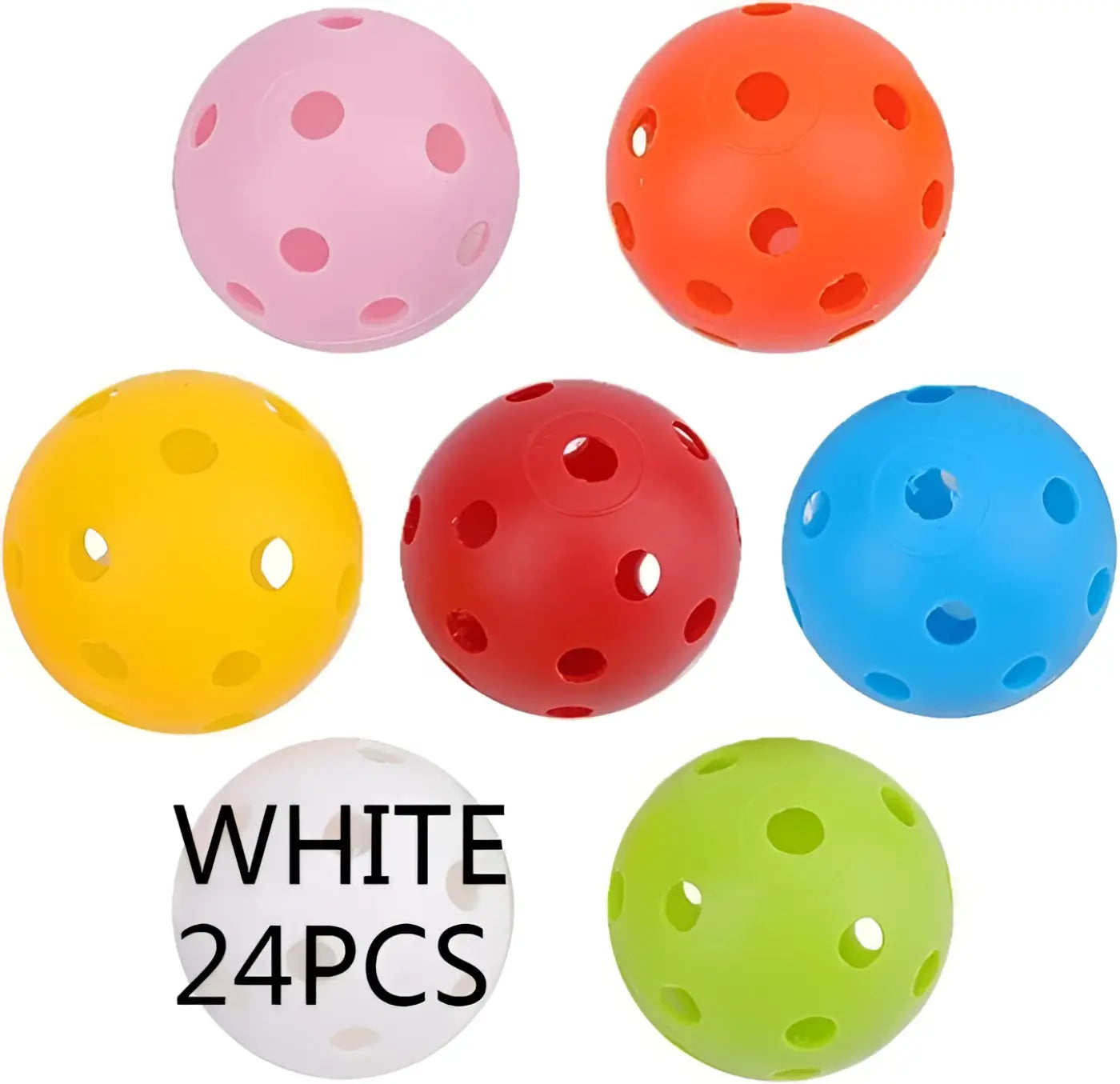 The Ball Depot golf ball: 26-hole Multi-color Golf Practice Ball-1/24pcs