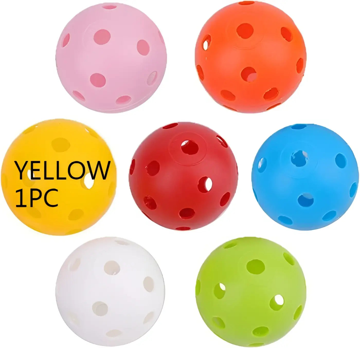 The Ball Depot golf ball: 26-hole Multi-color Golf Practice Ball-1/24pcs