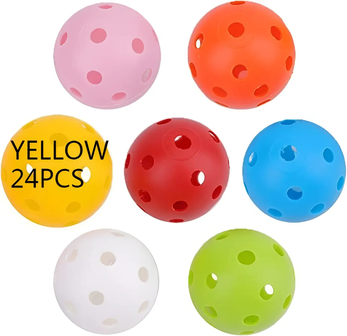 The Ball Depot golf ball: 26-hole Multi-color Golf Practice Ball-1/24pcs