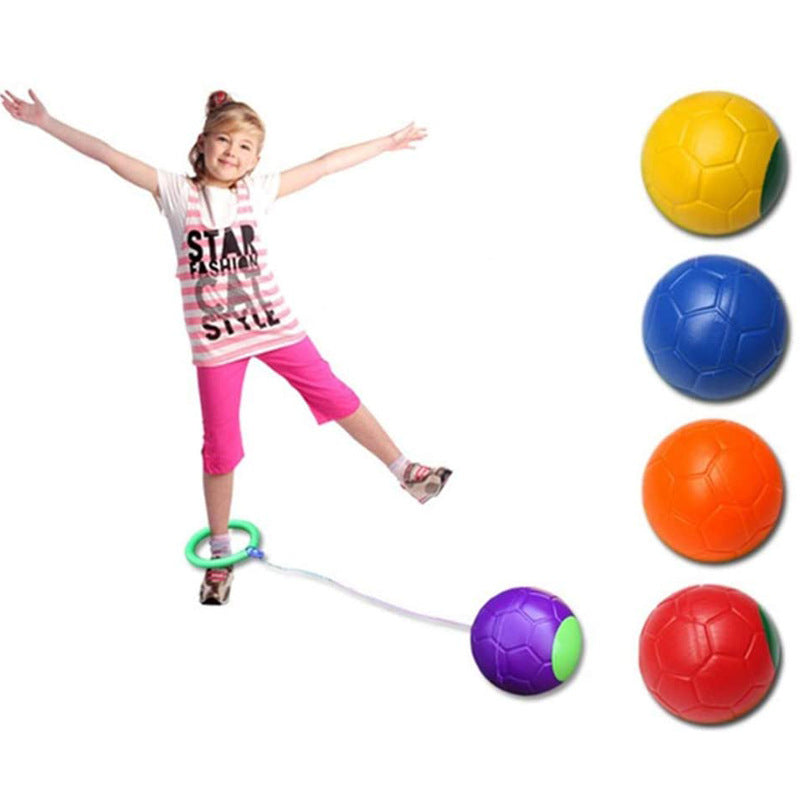 Colorful soccer ball-shaped jump rope toy for Plastic Children’s Swing Ball