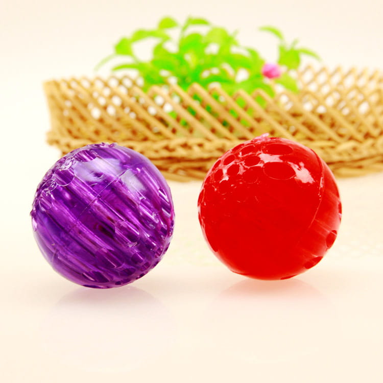 Dog Toy Ball Honeycomb blue
