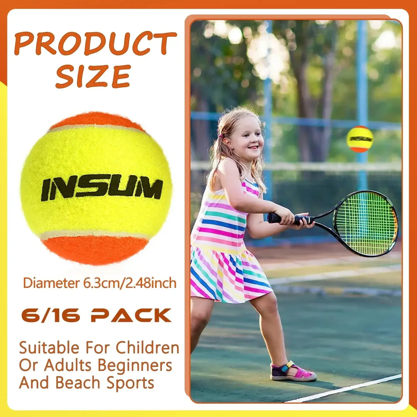 The Ball Depot tennis balls: 3-25pc INSUM Beach Tennis Ball collection