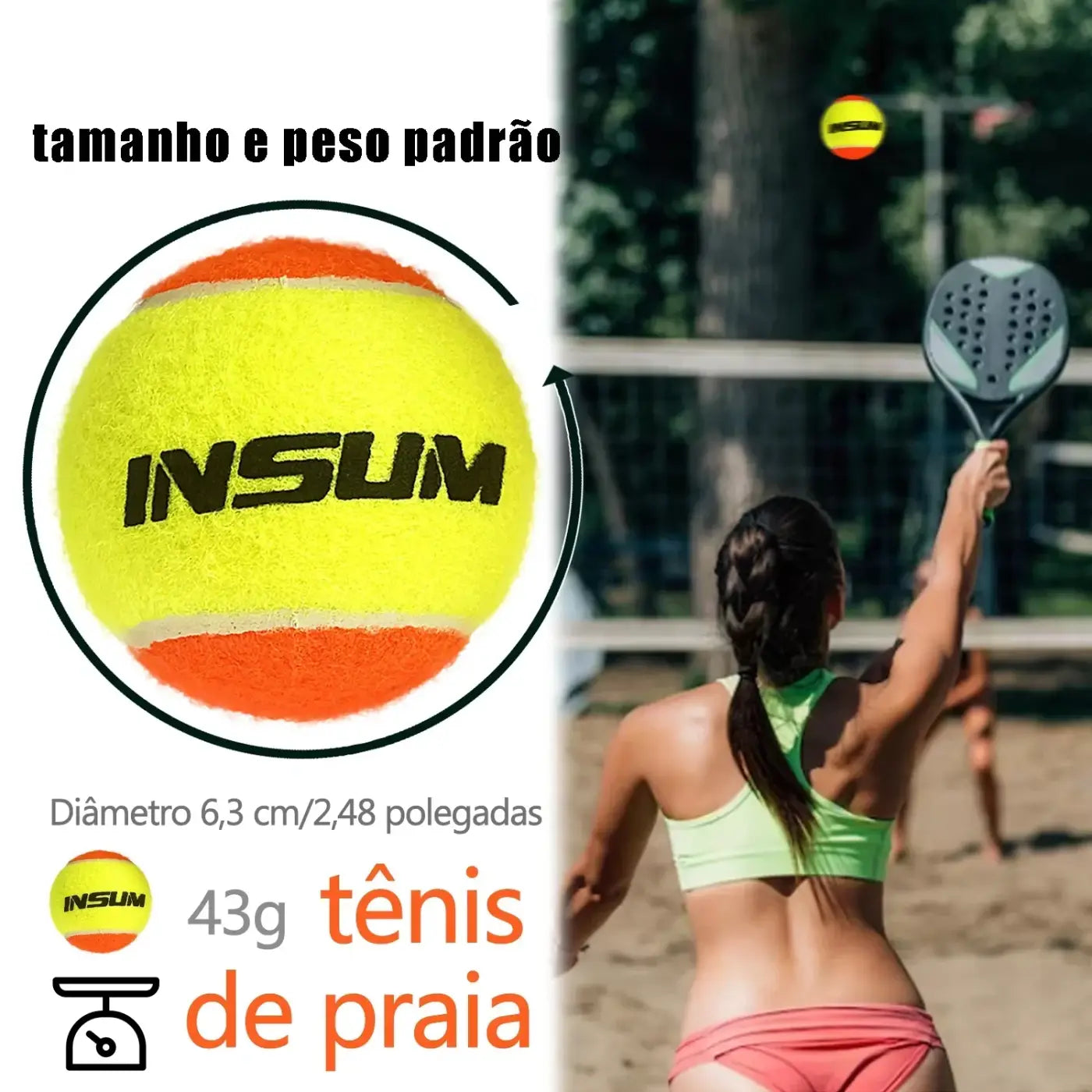 The Ball Depot tennis balls: 3-25pc INSUM Beach Tennis Ball collection