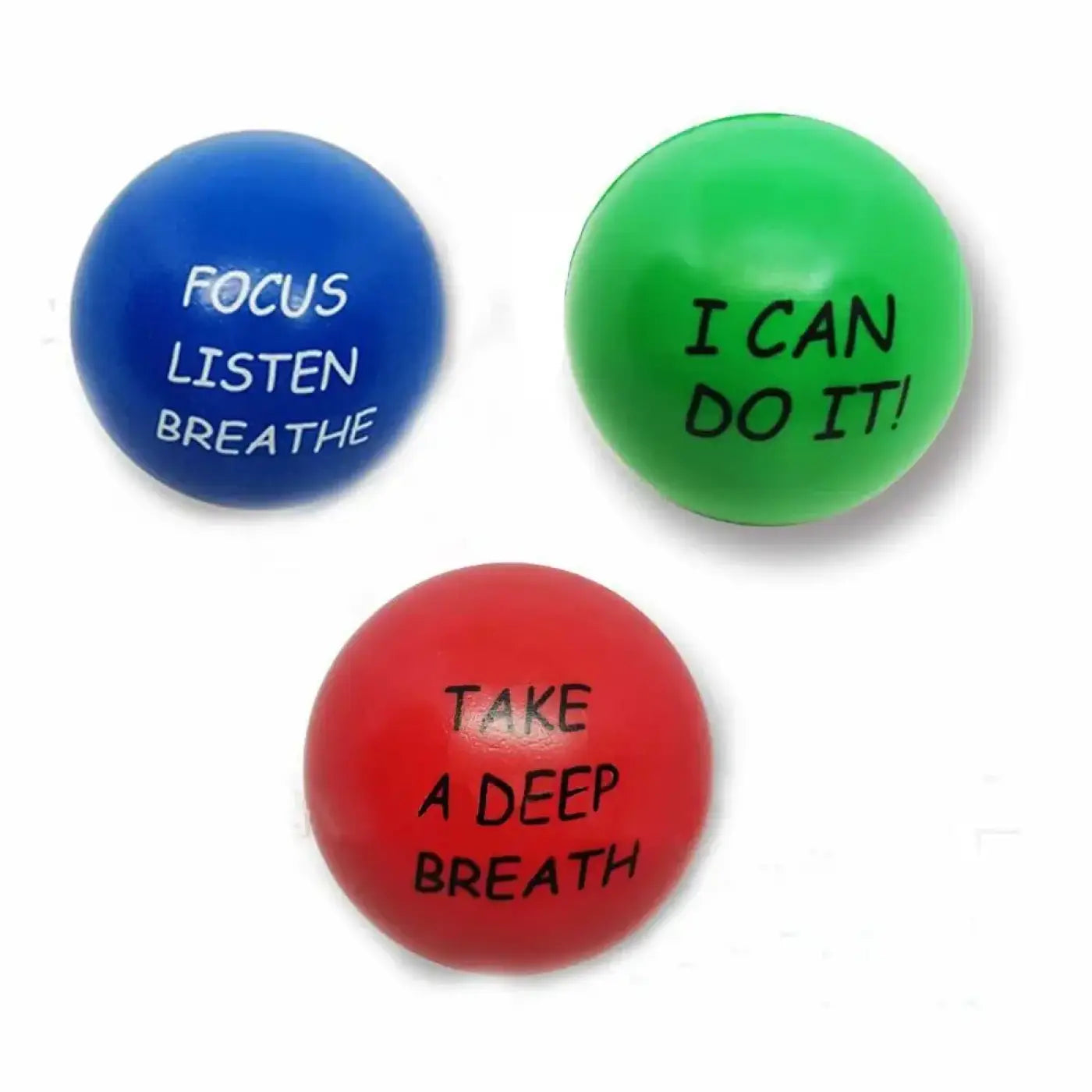 The Ball Depot : 3/4/6Pack PU Motivational Stress Balls
