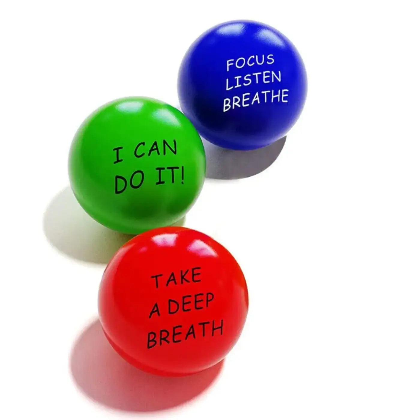The Ball Depot : 3/4/6Pack PU Motivational Stress Balls