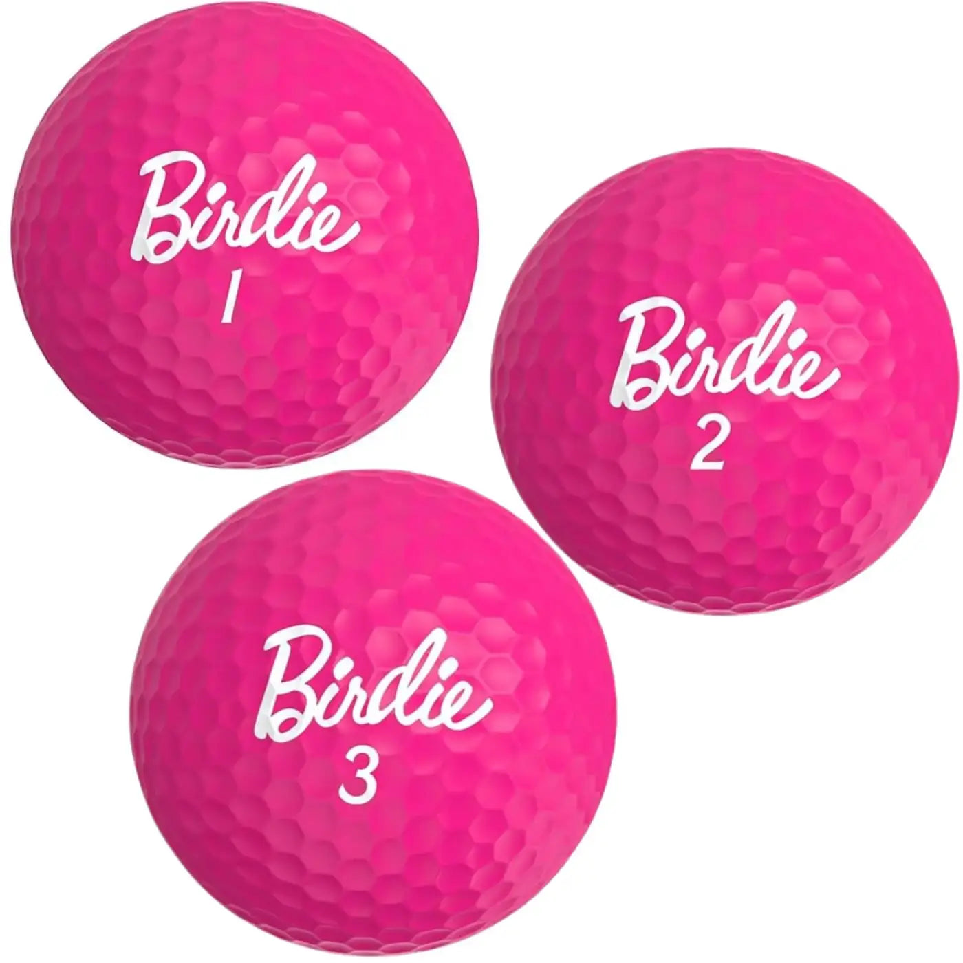 The Ball Depot golf ball: 3 count Funny Golf Balls - Birdie Pink
