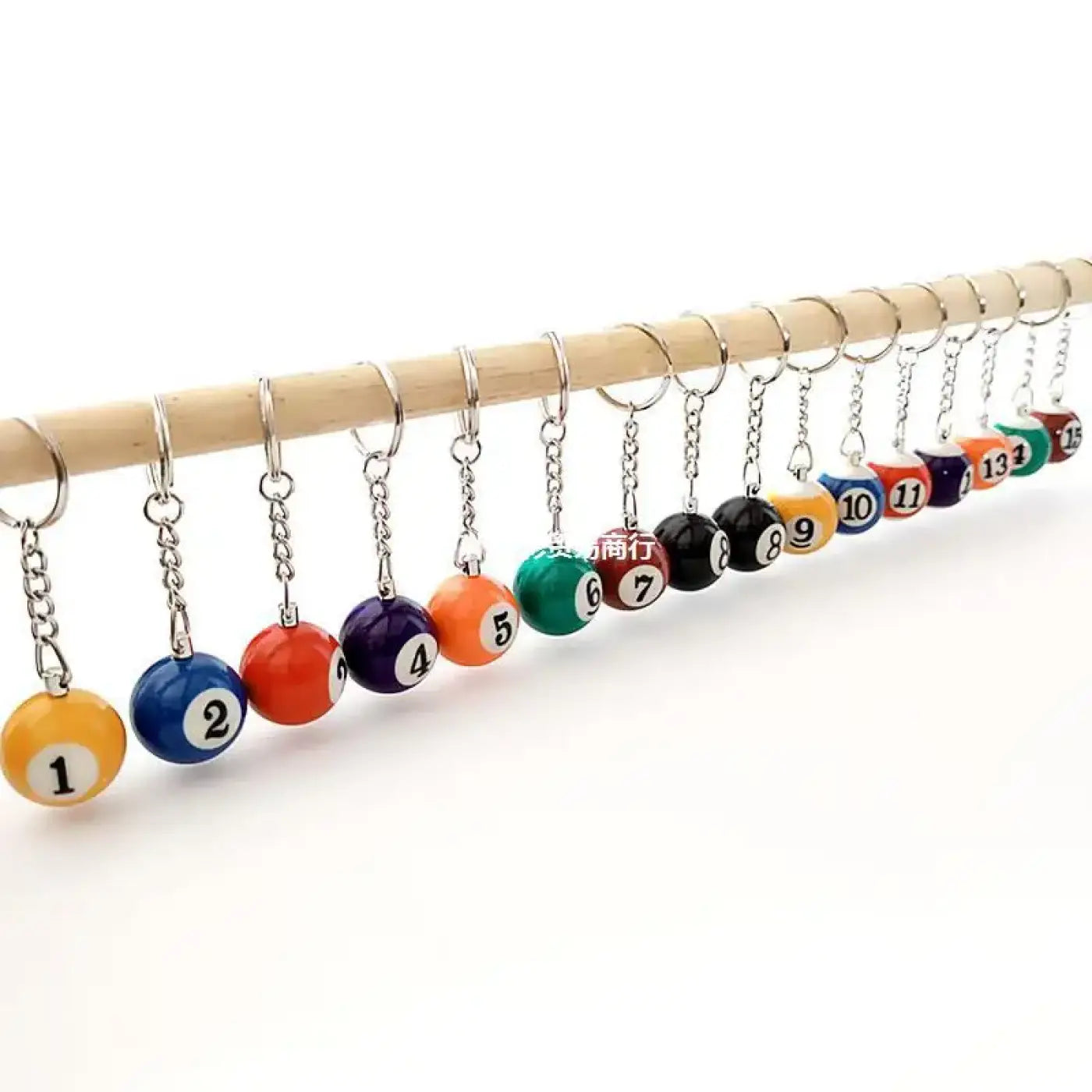 The Ball Depot billard keychains: 32pcs/Set Mini Billiards Shaped Keychains