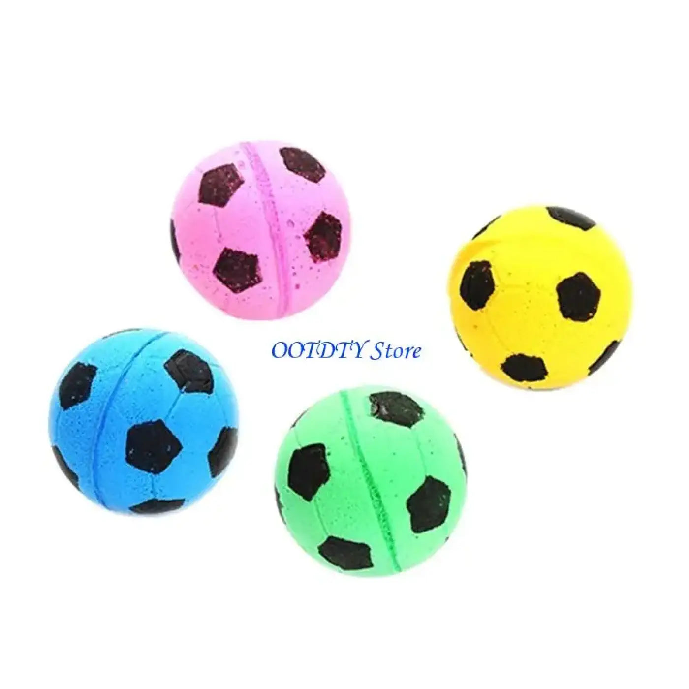 The Ball Depot : 367A Soft Rebounding Balls for Cats Lightweight Interactive Assorted Colors Set of10