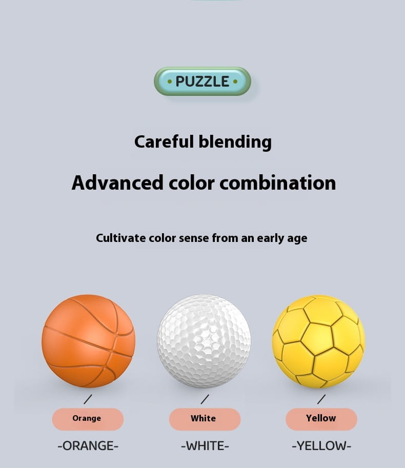 Silicone Manhattan Grip Training Baby Touch Perception Ball