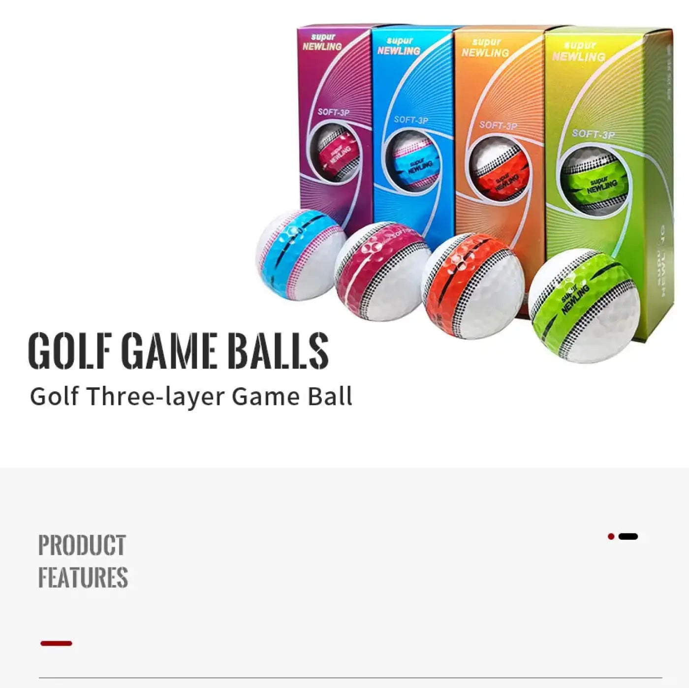 The Ball Depot golf ball: 3pcs/box NEWNING Golf Ball