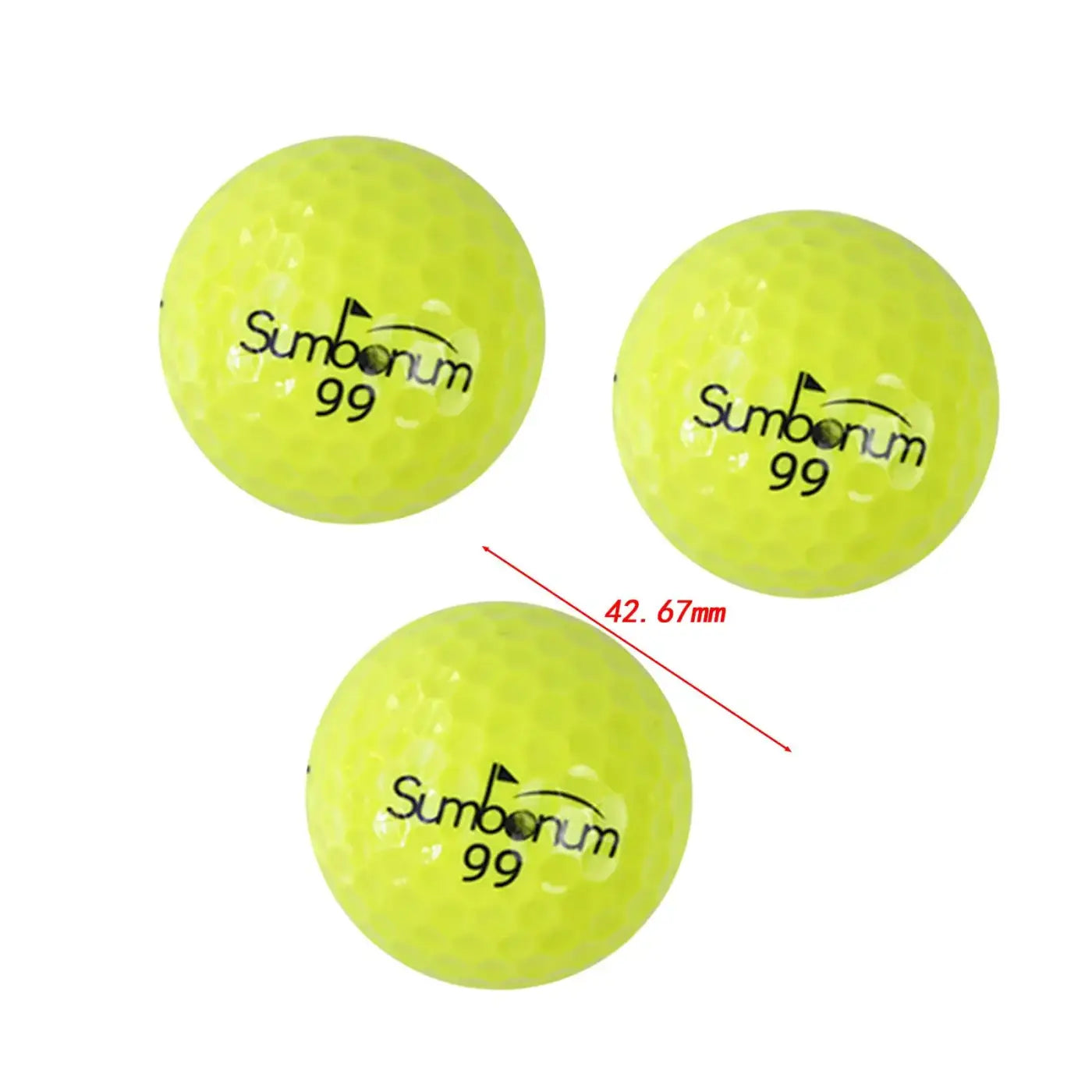 The Ball Depot golf ball: 3Pcs Two Layers Max Distance Golf Balls