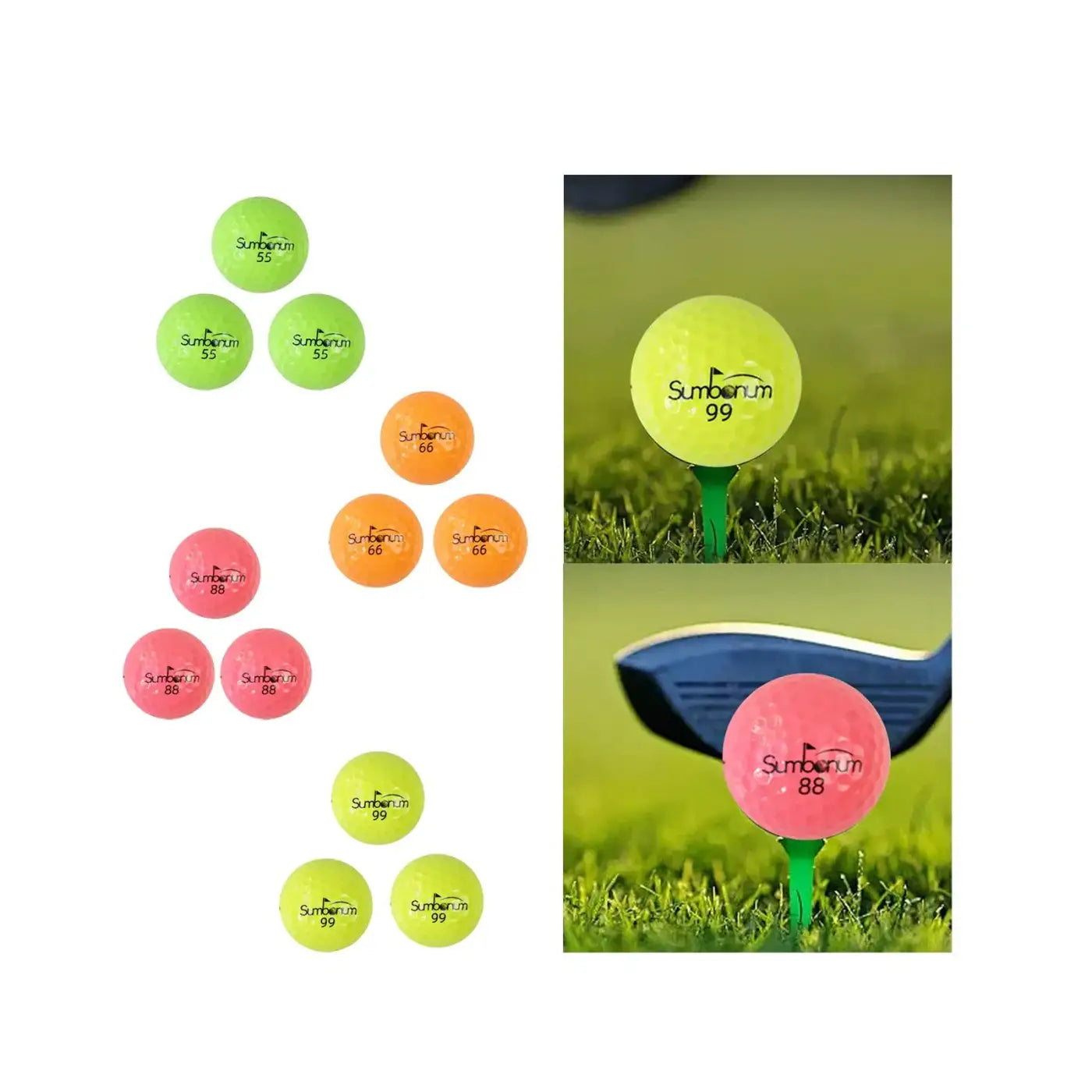 The Ball Depot golf ball: 3Pcs Two Layers Max Distance Golf Balls
