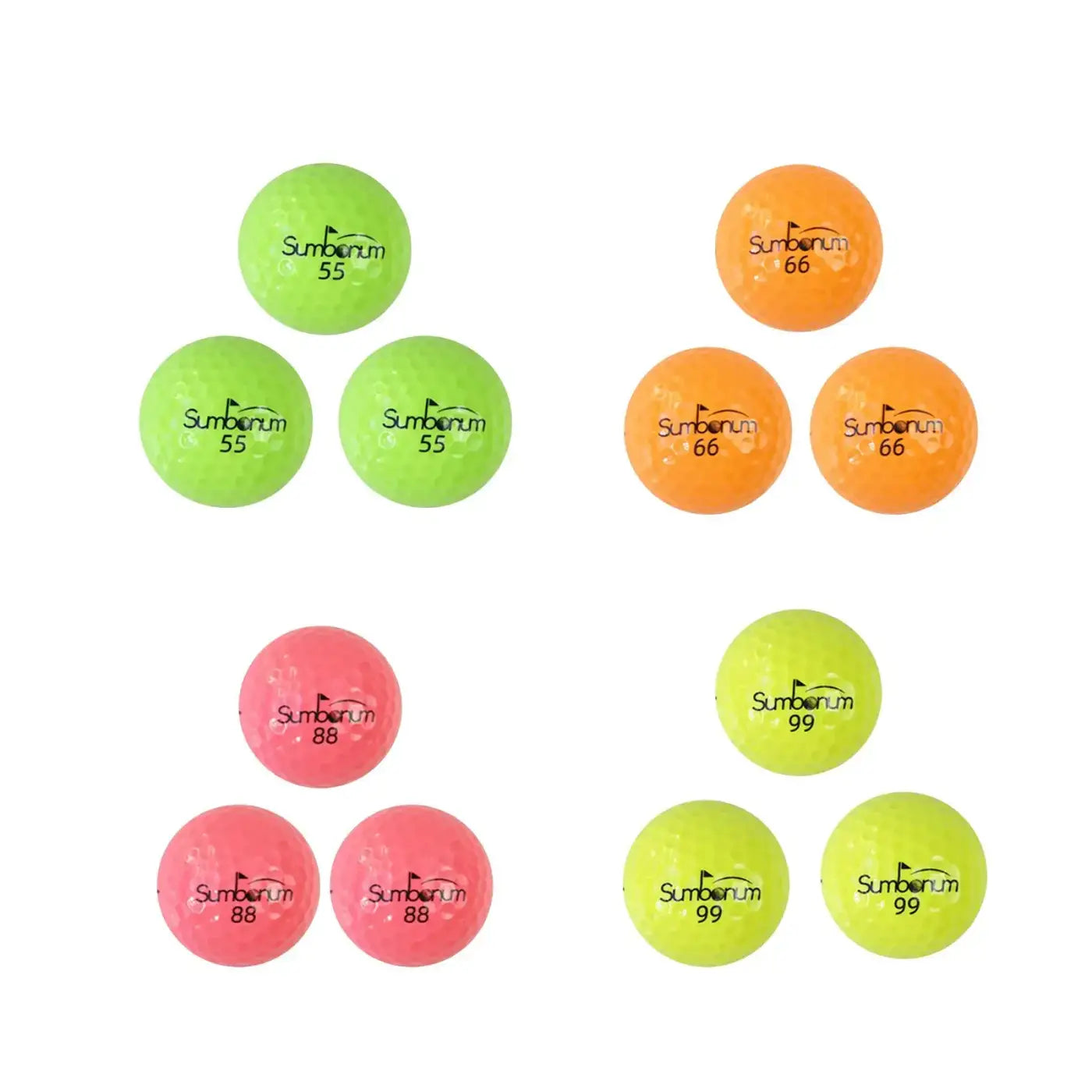 The Ball Depot golf ball: 3Pcs Two Layers Max Distance Golf Balls