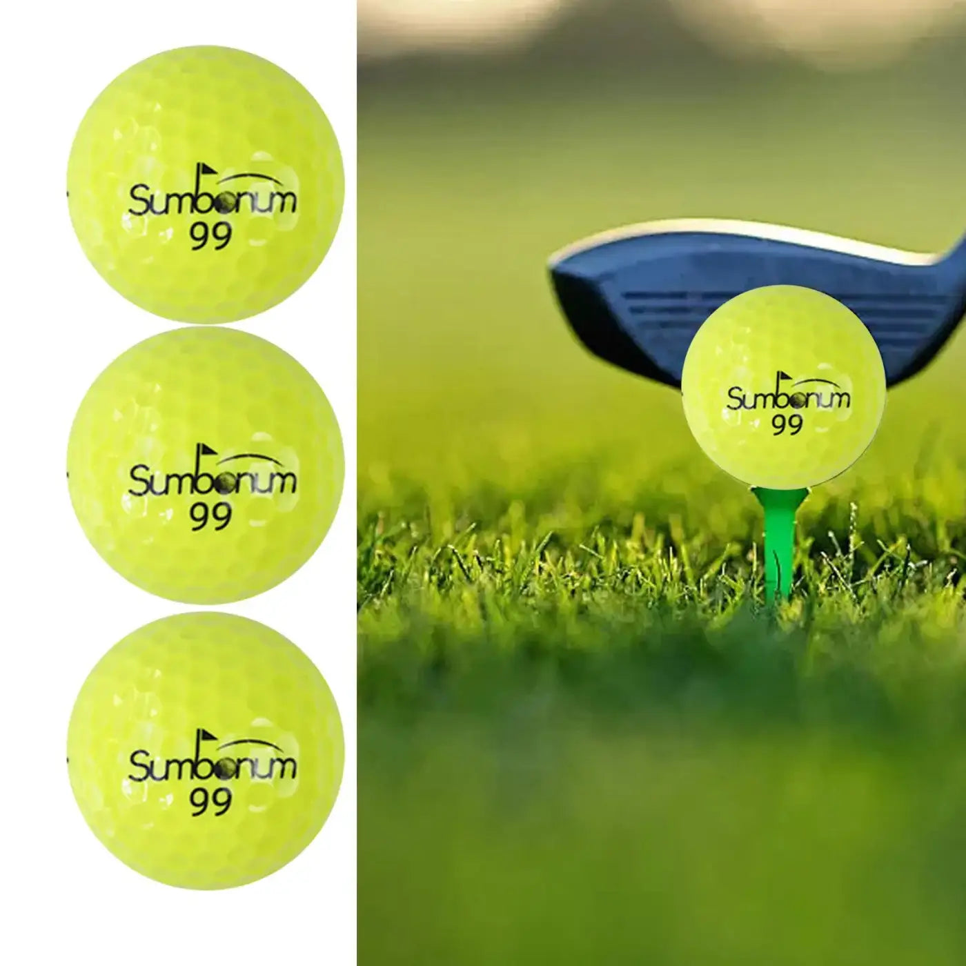 The Ball Depot golf ball: 3Pcs Two Layers Max Distance Golf Balls