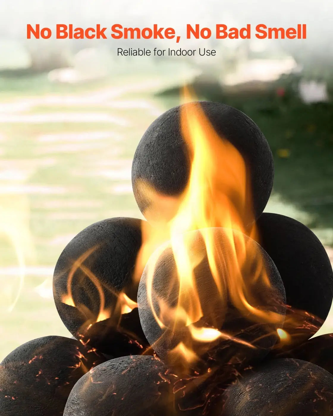 The Ball Depot bulk: 4 Inch 12 Pcs Ceramic Fire Lava BBQ Balls