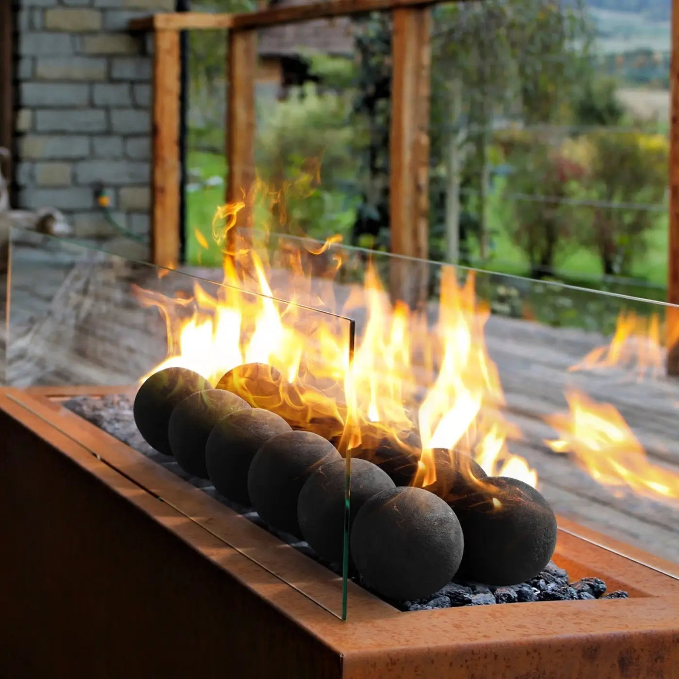 The Ball Depot bulk: 4 Inch 12 Pcs Ceramic Fire Lava BBQ Balls