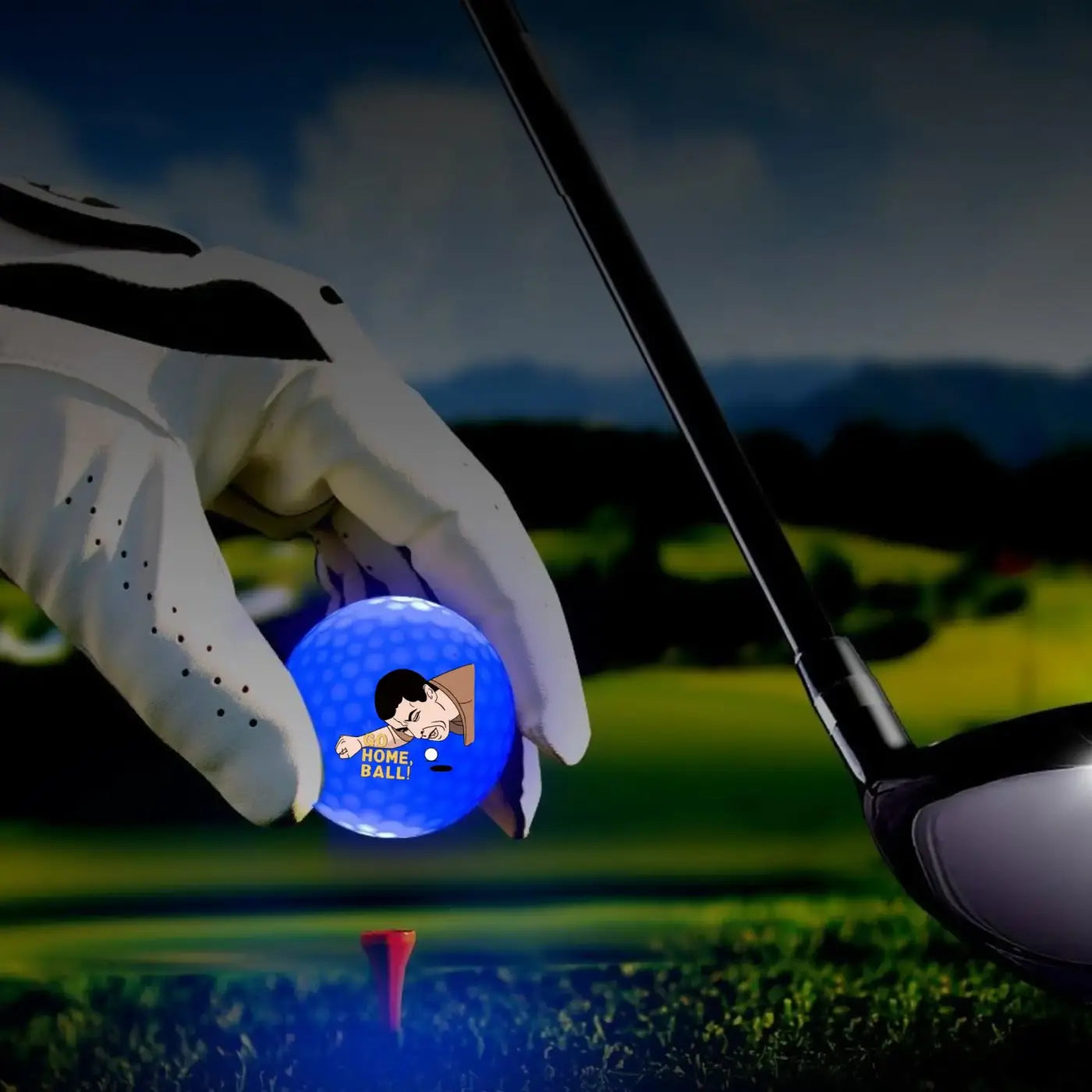 The Ball Depot glow golf ball: 4 pcs Gilmore Glow in The Dark Golf Balls