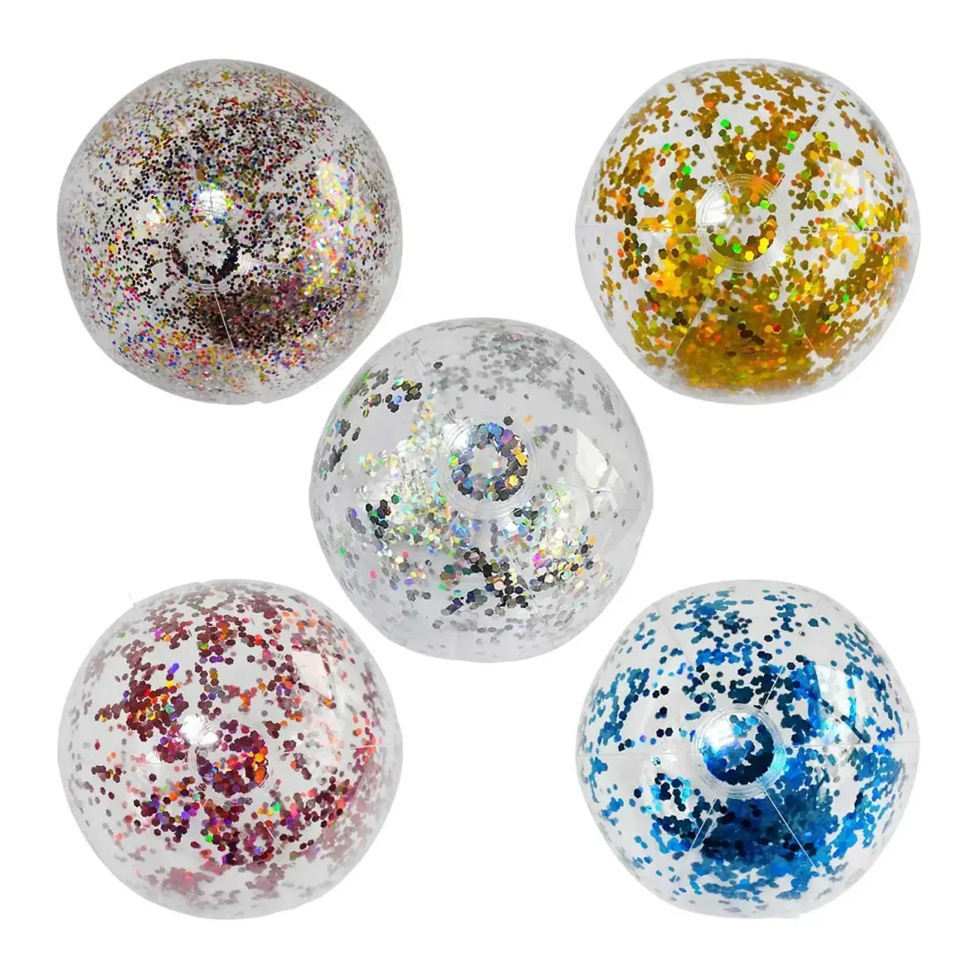 The Ball Depot beach ball: 40cm Inflatable Glitter Beach Ball