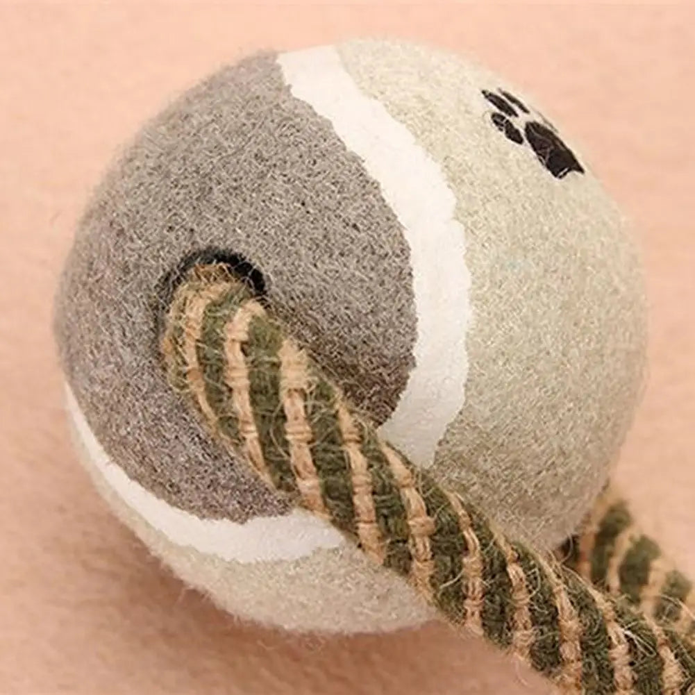 Pet Dumbbell Rope Tennis Ball