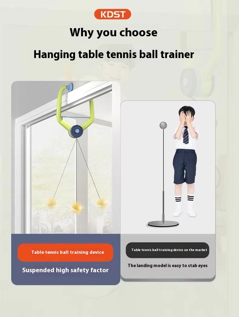 Children’s Table Tennis Ball Trainer Door Frame Hanging Indoor
