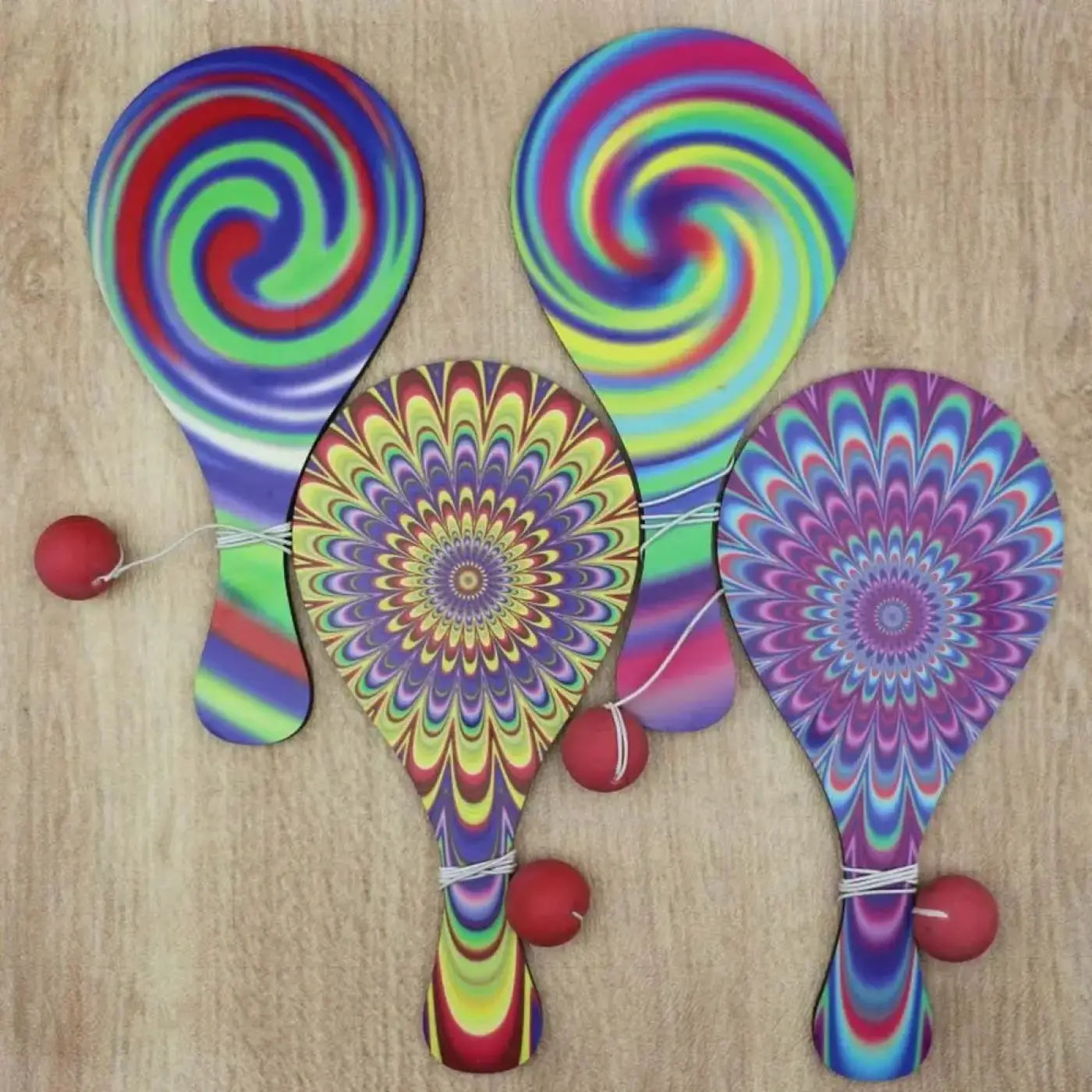 The Ball Depot racket ball set: 4Pcs Portable Kids Racket Ball Set
