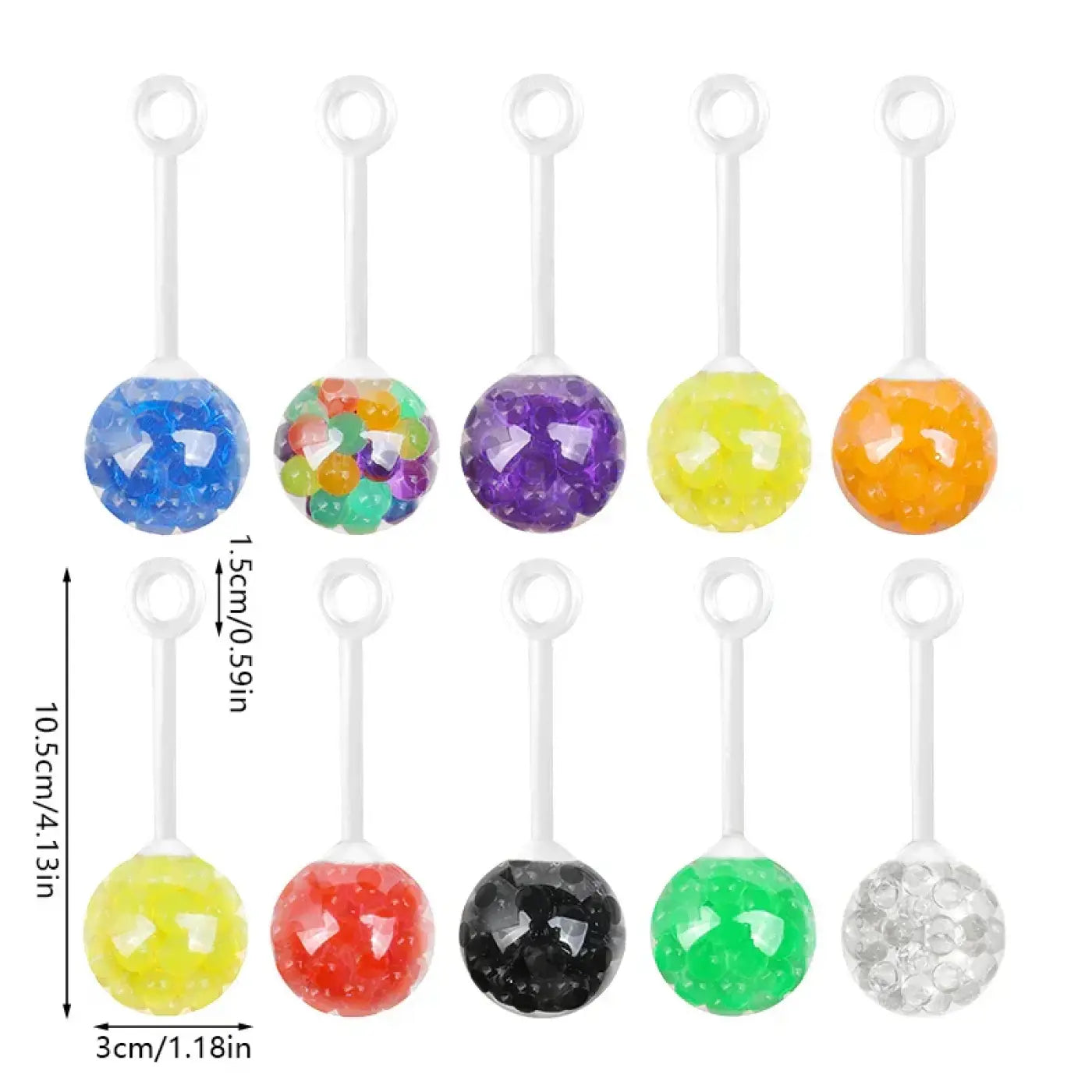 The Ball Depot yo-yo: 5/10/20Pcs Soft Rubber Squeeze Yo-Yo Ball