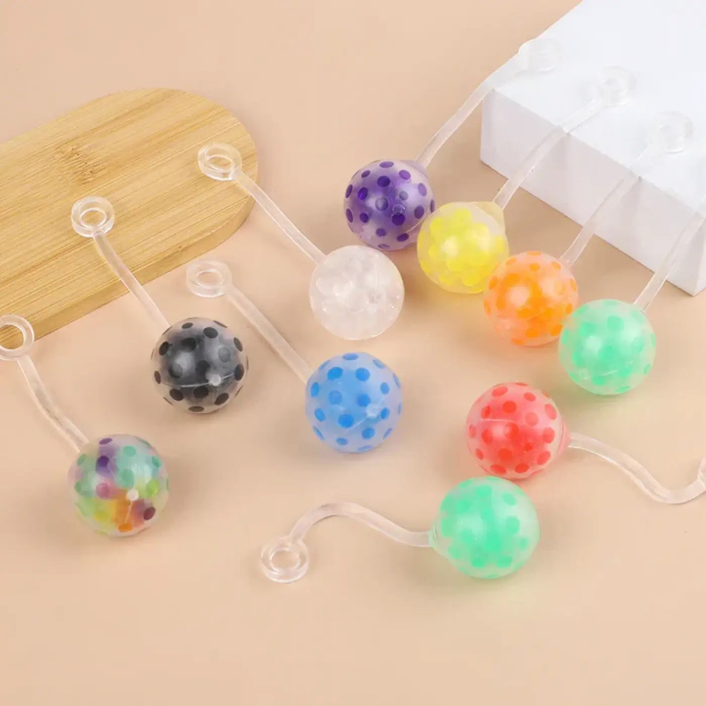 The Ball Depot yo-yo: 5/10/20Pcs Soft Rubber Squeeze Yo-Yo Ball