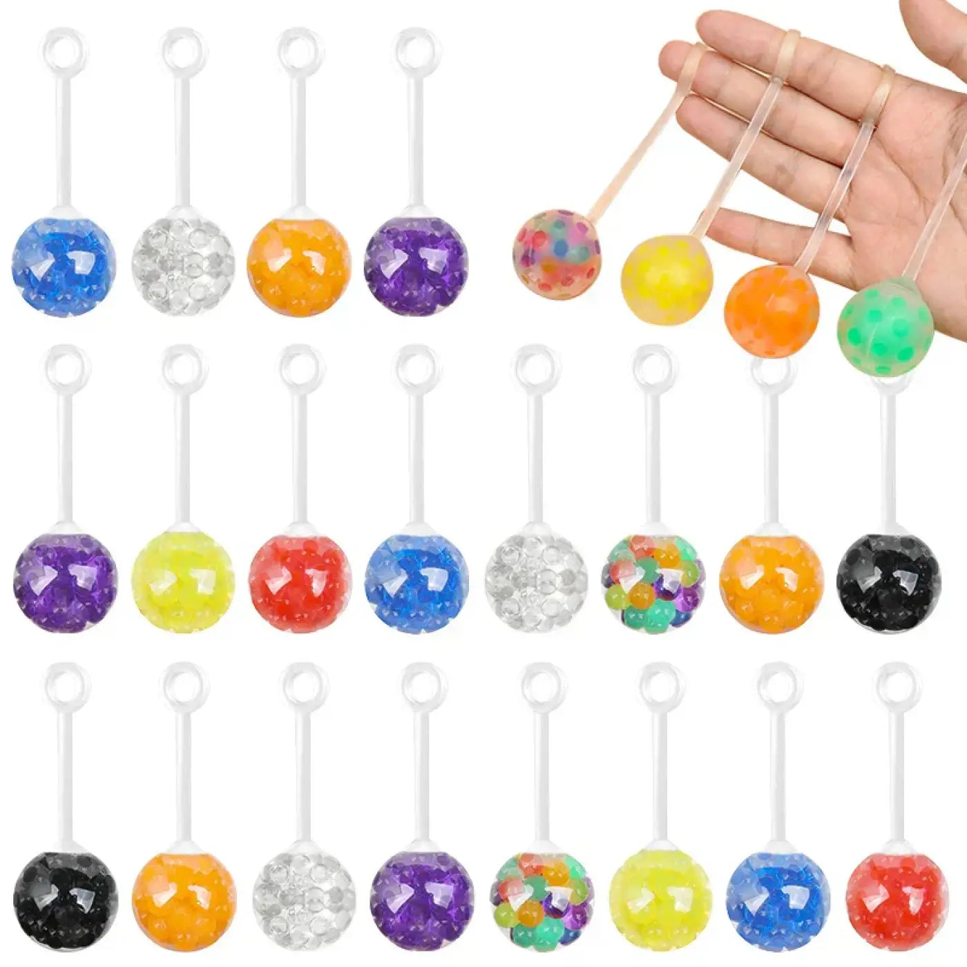 The Ball Depot yo-yo: 5/10/20Pcs Soft Rubber Squeeze Yo-Yo Ball