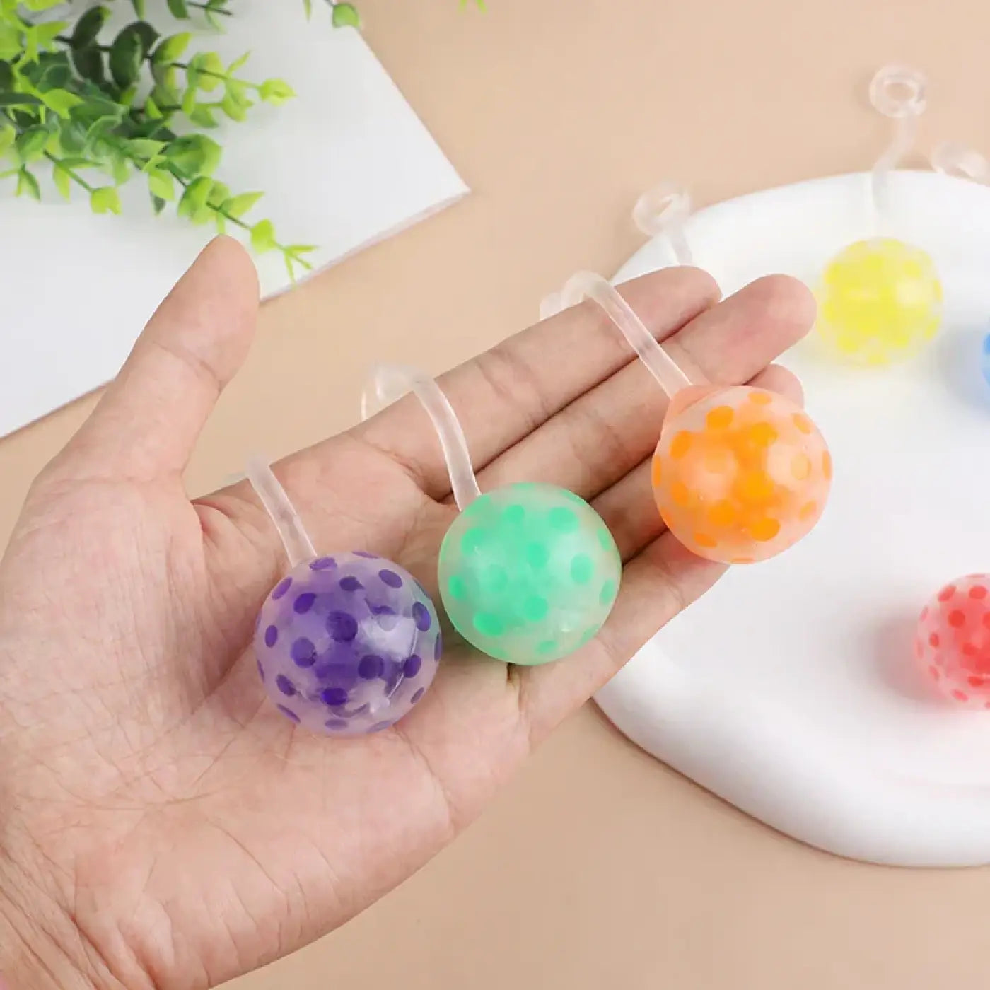 The Ball Depot yo-yo: 5/10/20Pcs Soft Rubber Squeeze Yo-Yo Ball