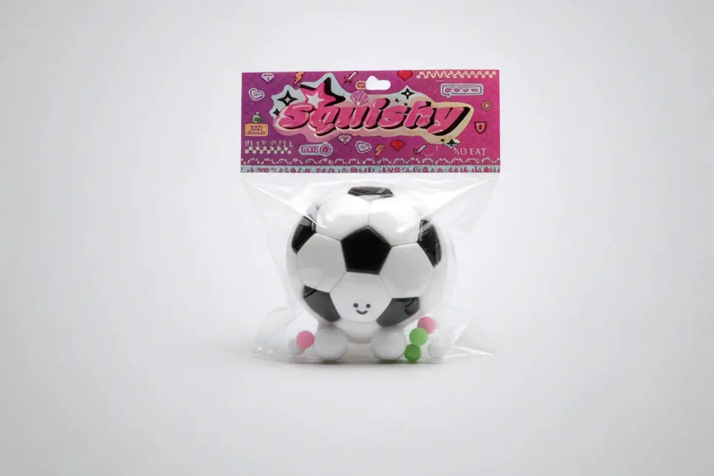 Love and Repeat squish ball: 5" Soft Jelly Soccer Ball Squishy