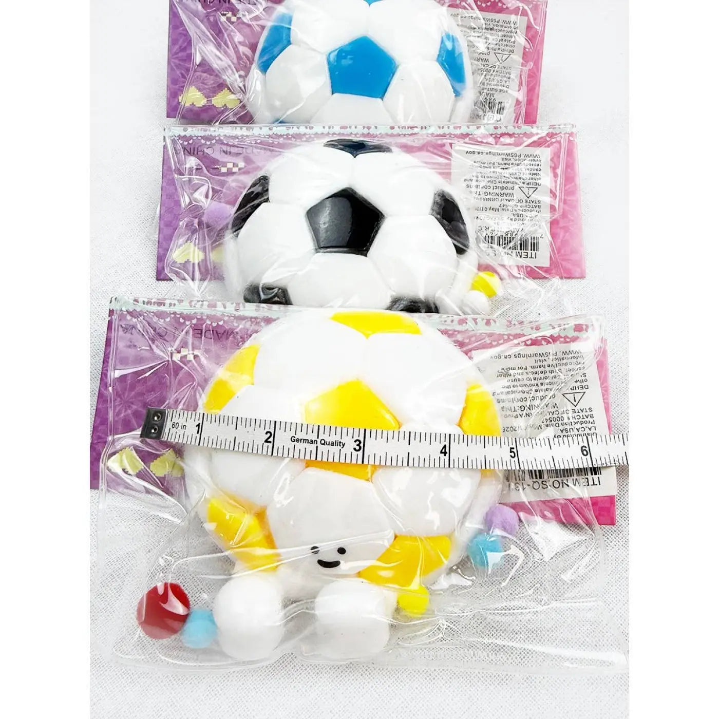 Love and Repeat squish ball: 5" Soft Jelly Soccer Ball Squishy