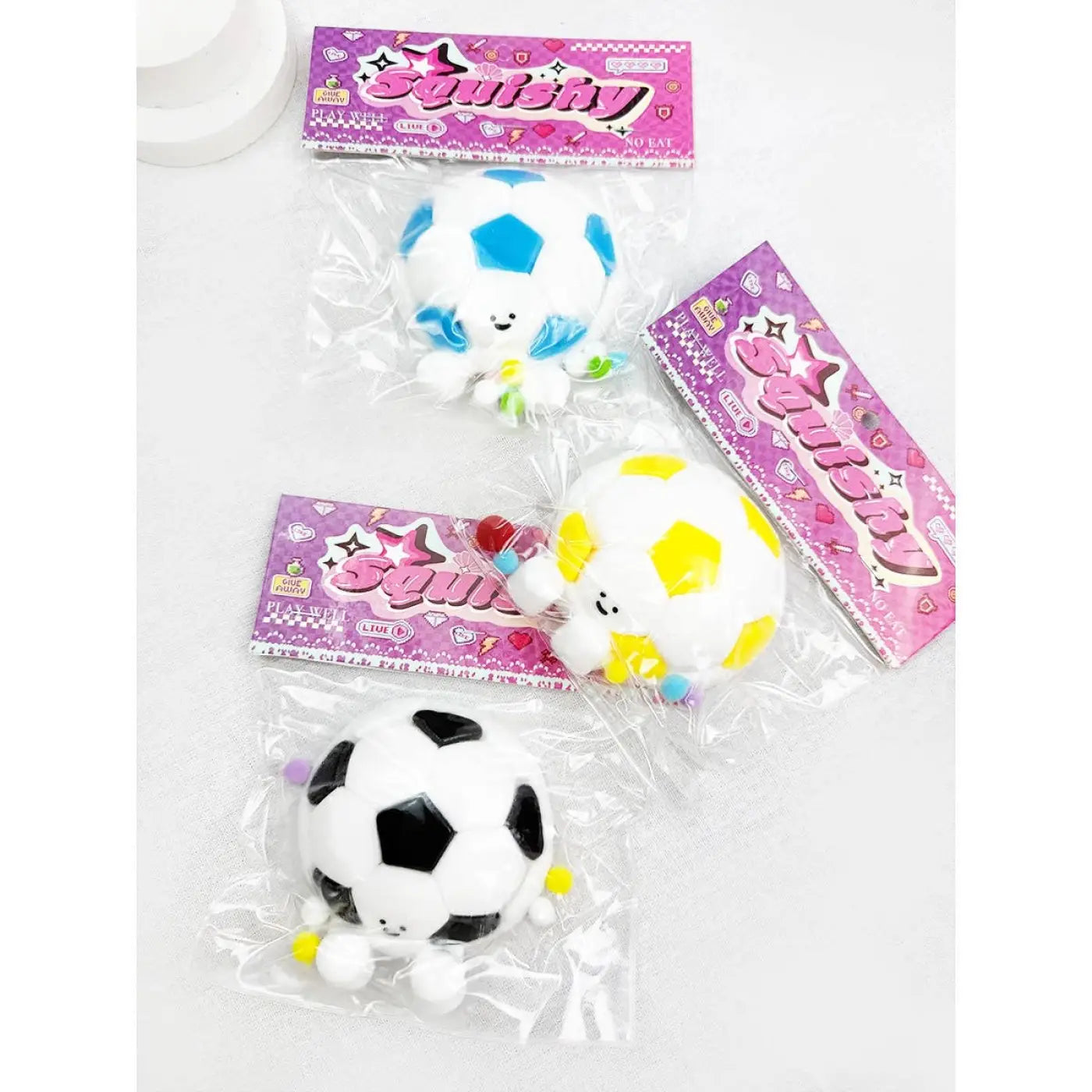 Love and Repeat squish ball: 5" Soft Jelly Soccer Ball Squishy