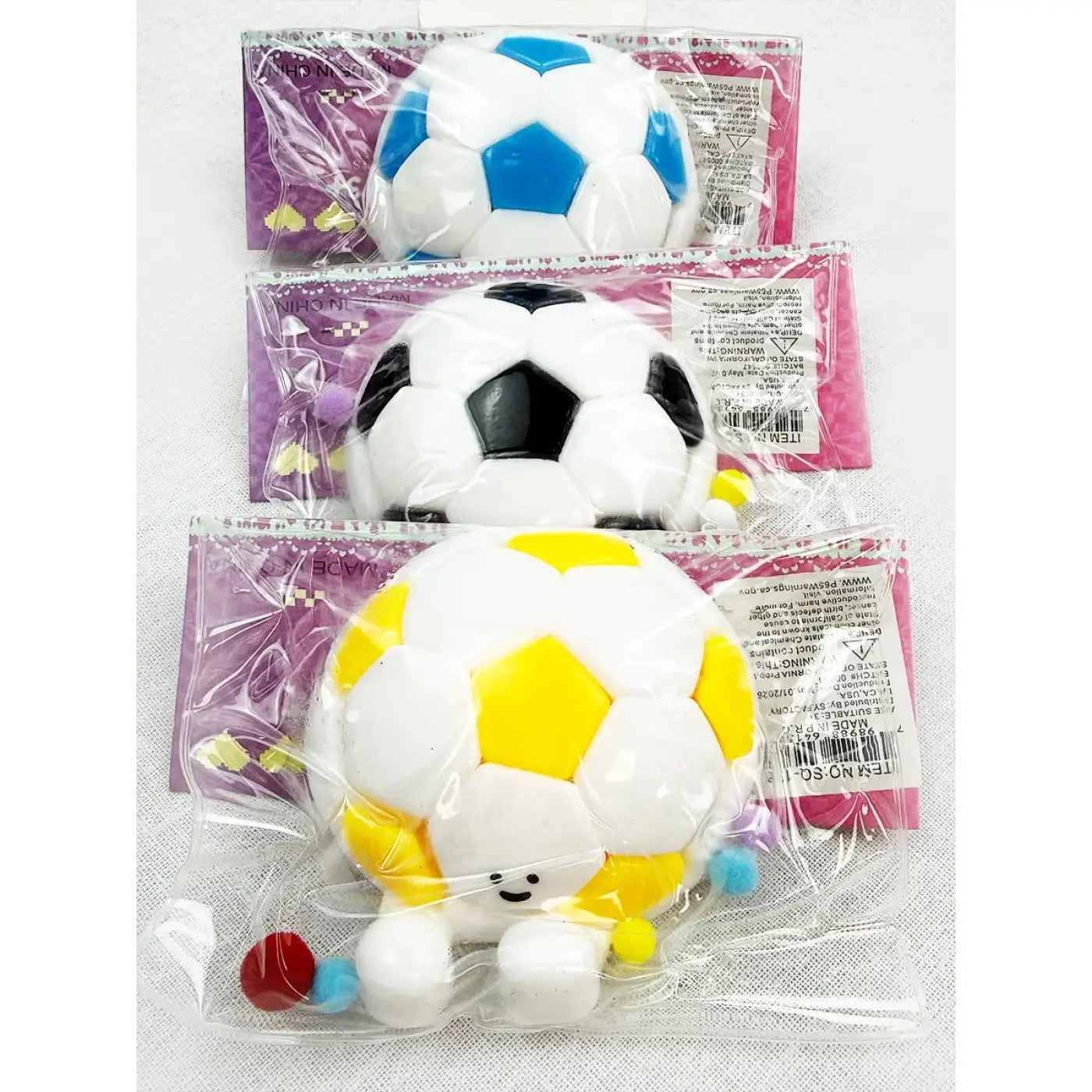 Love and Repeat squish ball: 5" Soft Jelly Soccer Ball Squishy