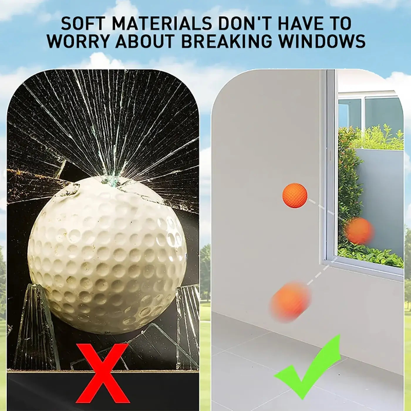 The Ball Depot golf ball: 50 Pack Foam Practice Golf Balls with Bucket