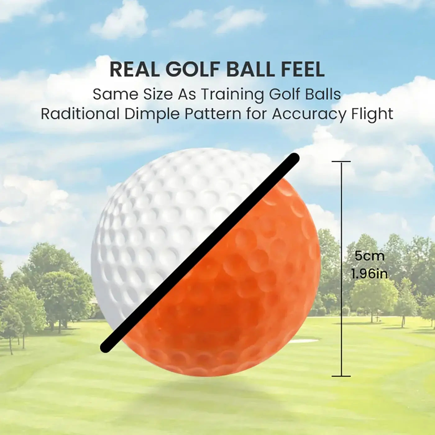 The Ball Depot golf ball: 50 Pack Foam Practice Golf Balls with Bucket