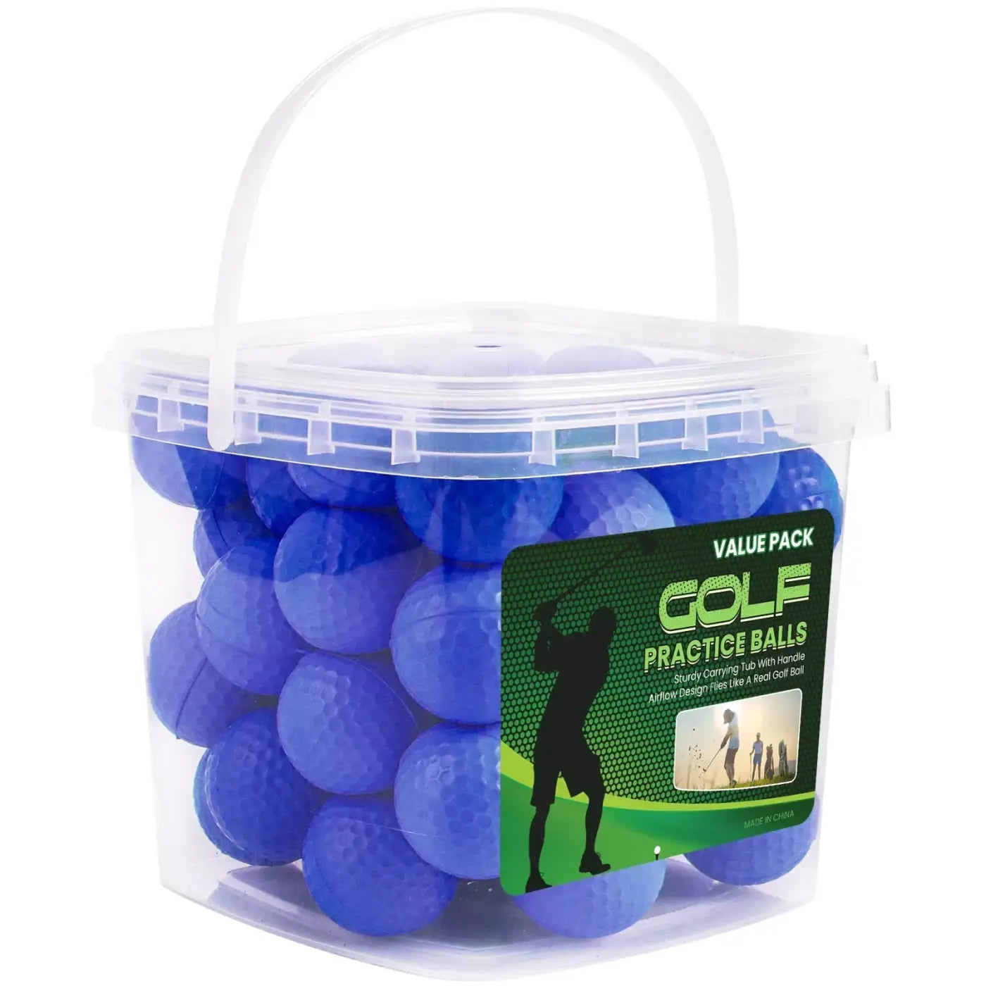 The Ball Depot golf ball: 50 Pack Foam Practice Golf Balls with Bucket
