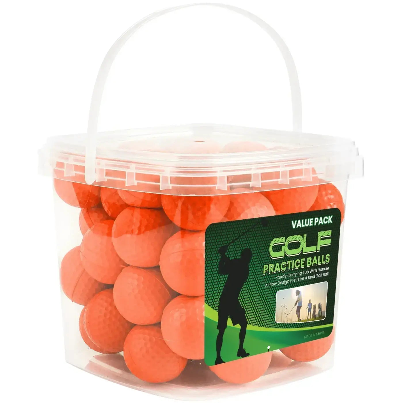 The Ball Depot golf ball: 50 Pack Foam Practice Golf Balls with Bucket
