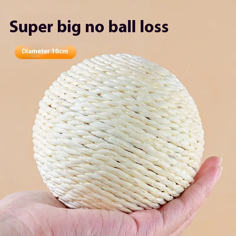 Sisal Oversized Cat Scratch Ball - primary color