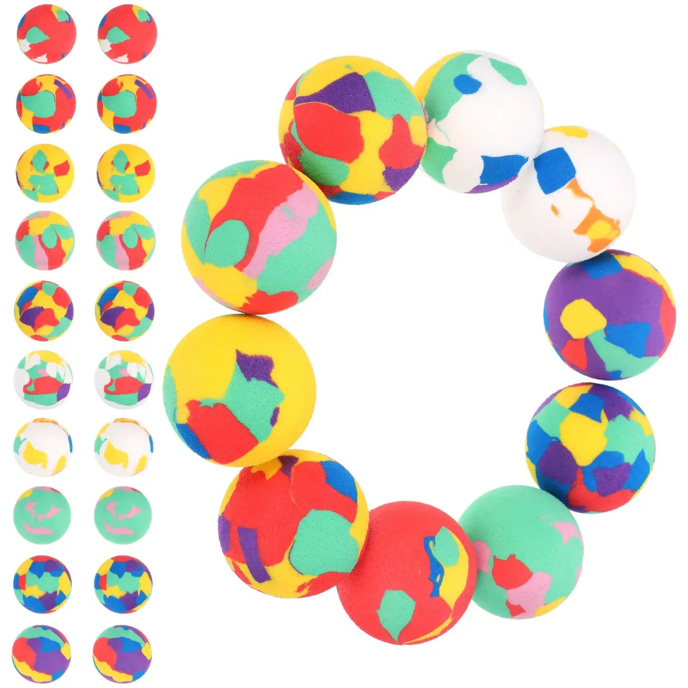 The Ball Depot bounce ball: 50Pcs Eva Bouncy Balls