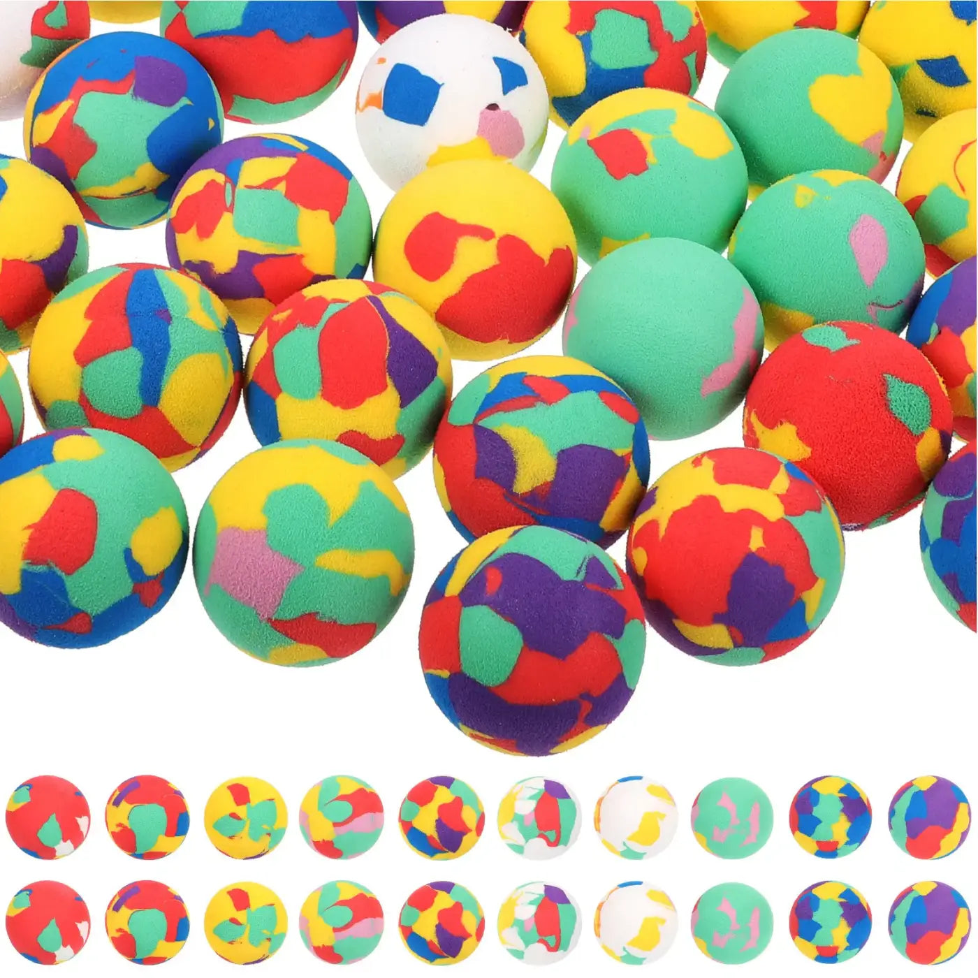 The Ball Depot bounce ball: 50Pcs Eva Bouncy Balls