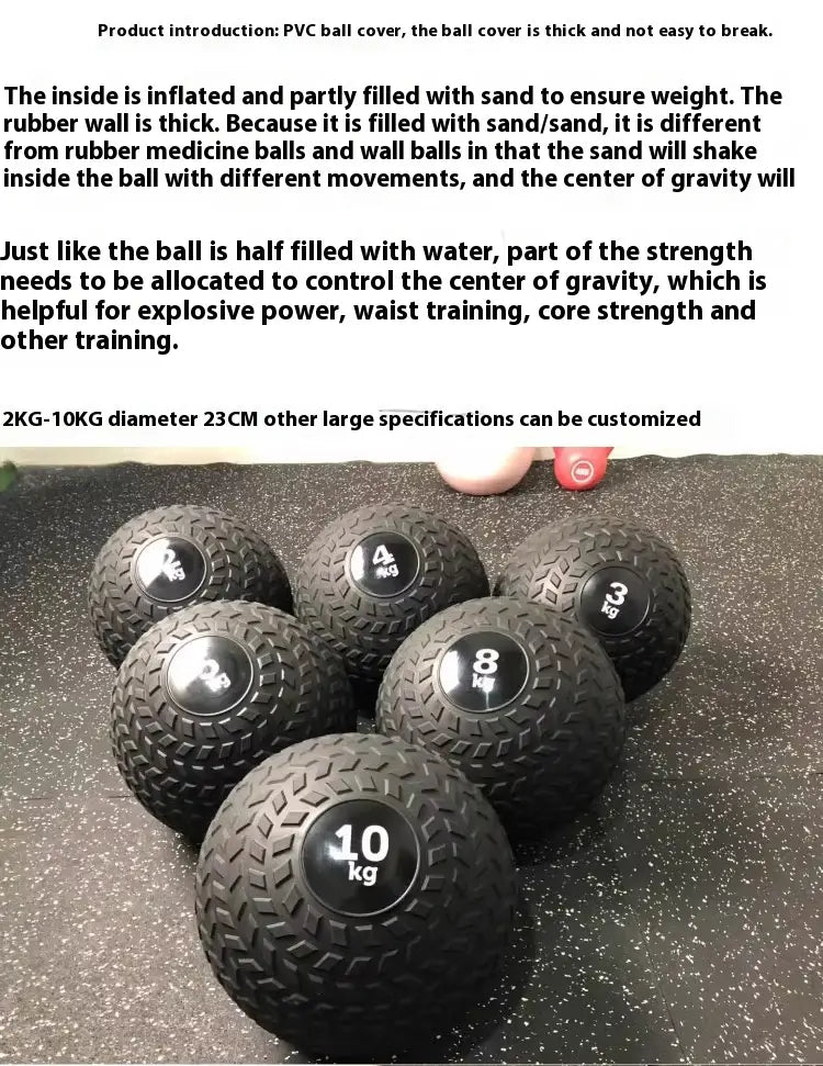 Fitness Sand Gravitational Ball in workout setting