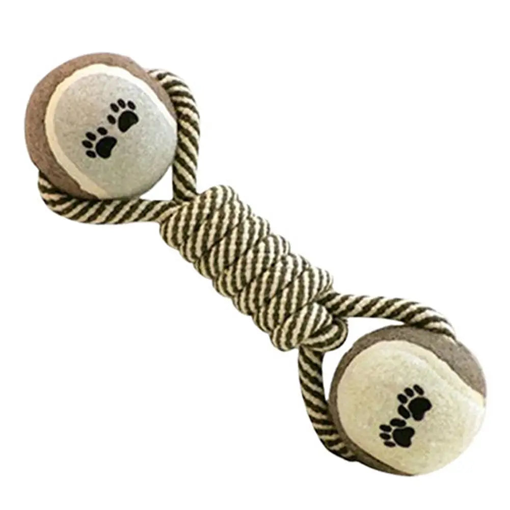 Pet Dumbbell Rope Tennis Ball