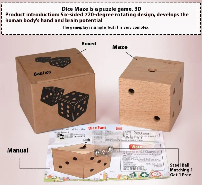Wooden Labyrinth Ball puzzle