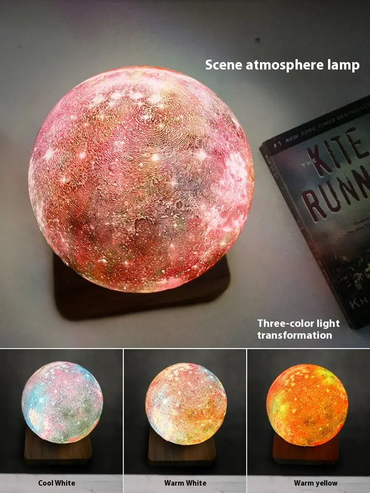 Magnetic Levitation Galaxy Ball Small Night Lamp