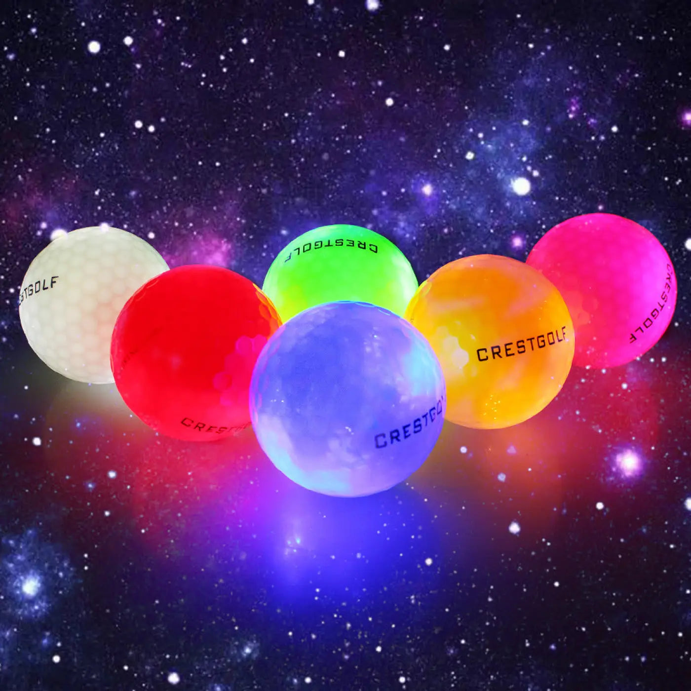 The Ball Depot golf ball: 6/30pc LED Glowing Golf Ball Set