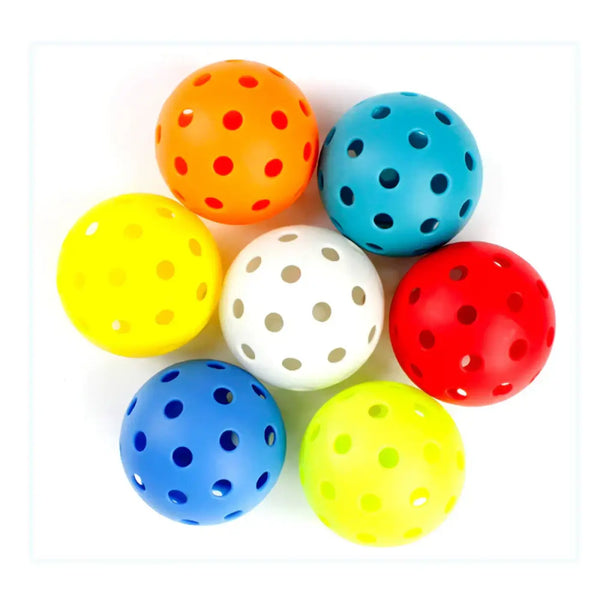 The Ball Depot pickleball: 6 Pack Luminous Pickleballs with Holes